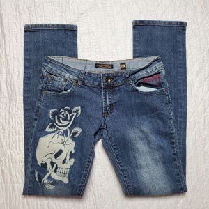 Ed Hardy skull and rose Jeans size 29